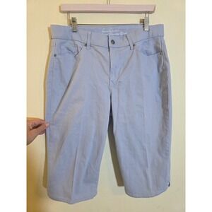 Gloria Vanderbilt Relaxed Curvy Skimmer Shorts Purple Lavender Size 14 CDGVB4863